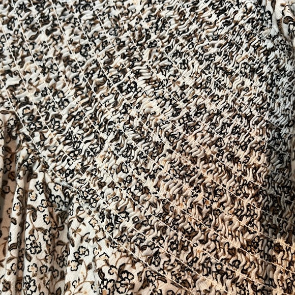 Smocked Linen-Blend Top - Picture 6 of 6